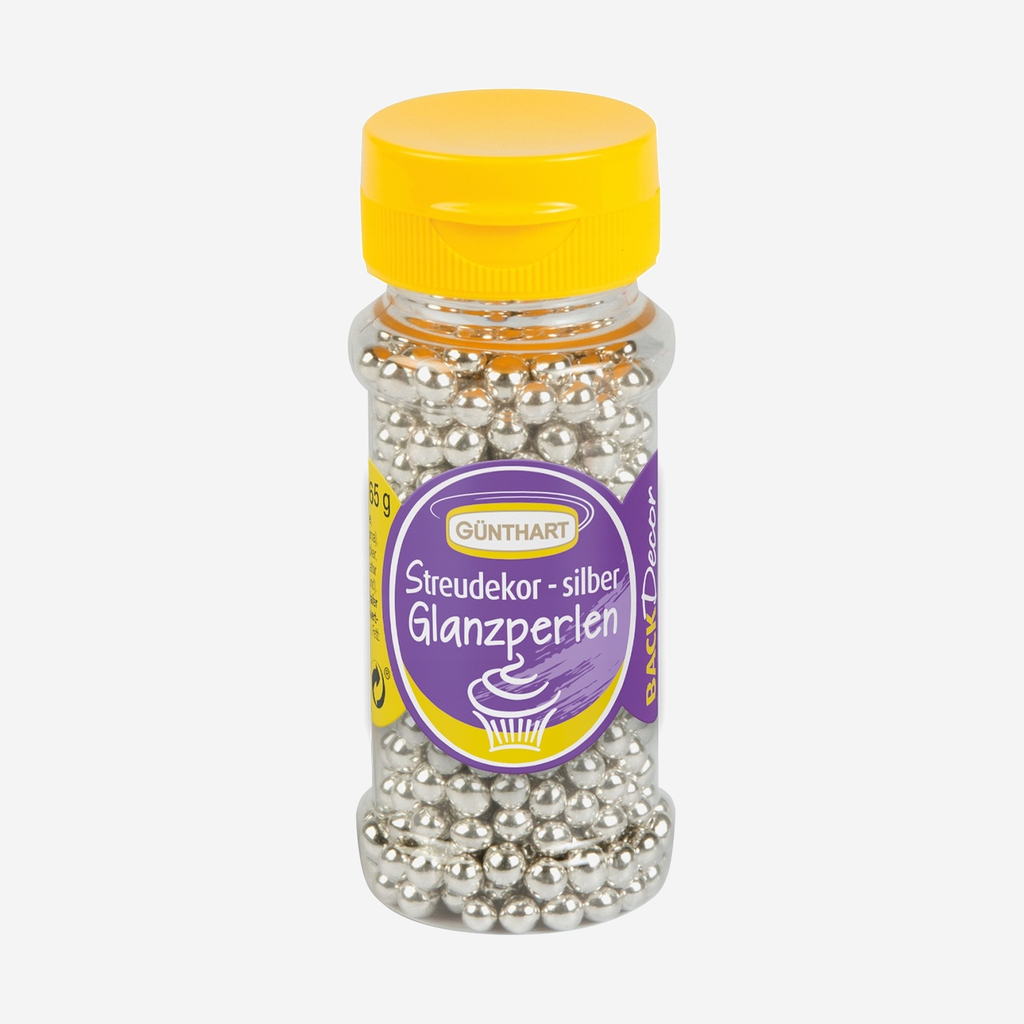 Srebrne perełki z czekoladą i chrupkiem, 65 g