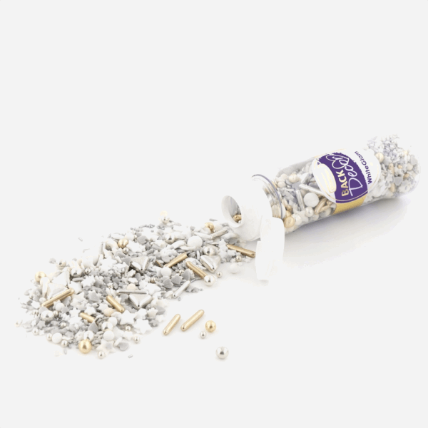 Miękka, chrupiąca posypka White Glam z czekoladą, 100 g - obrazek 2