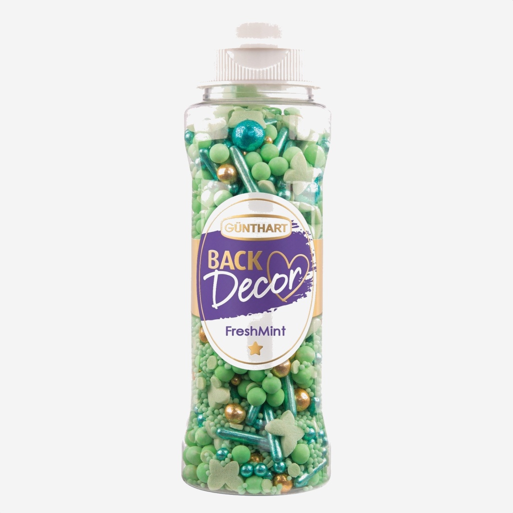 POSYPKA FRESH MINT - ZIELONA 120 g Miękka, Chrupiąca, z czekoladą
