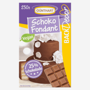 100 % wegańska czekoladowa masa cukrowa, bez oleju palmowego, 250 g