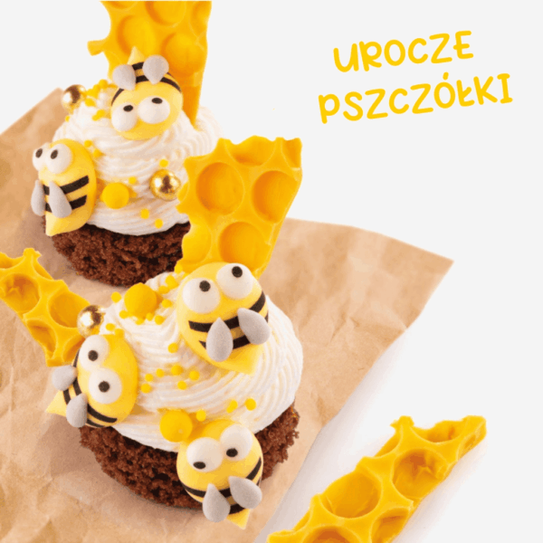 Jadalne, cukrowe pszczółki, 15 sztuk - obrazek 3
