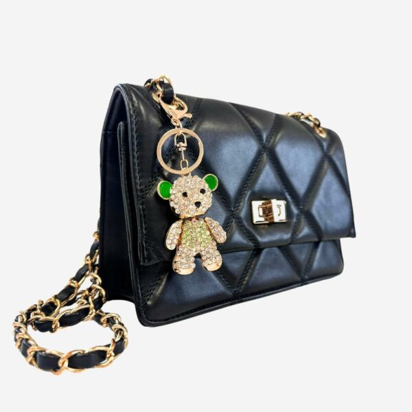 CZEKOLADOWY PREZENT PRALINY PREMIUM Z BRELOKIEM TEDDY - ZIELONY - obrazek 2