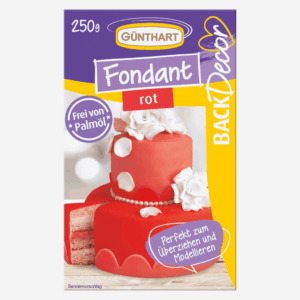 Czerwona Masa Cukrowa, 250 g I Gotowa do użycia I Bez oleju palmowego