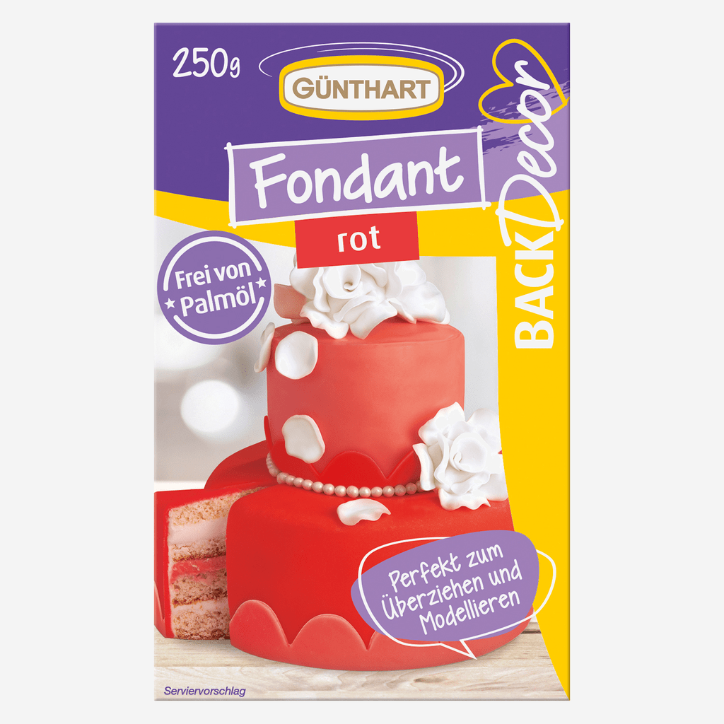 Czerwona Masa Cukrowa, 250 g I Gotowa do użycia I Bez oleju palmowego