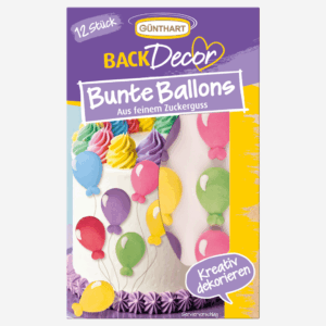 Kolorowe Cukrowe Balony, 12 szt