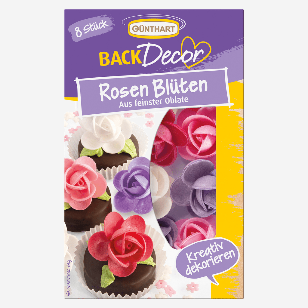 Jadalne Róże z Opłatka, 8 szt