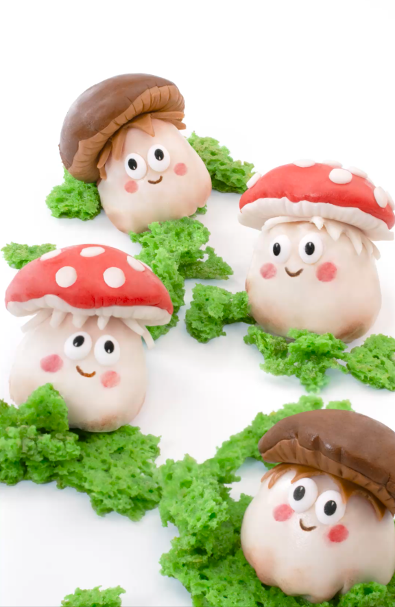 Mushroom Cake Pops - urocze kulki z ciasta grzybowego
