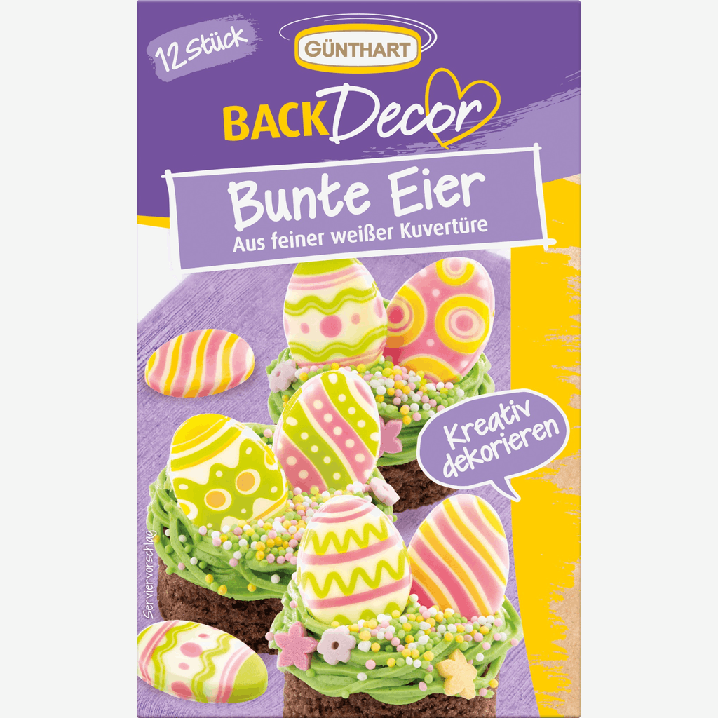 Kolorowe Jajeczka Wielkanocne z Białej Czekolady