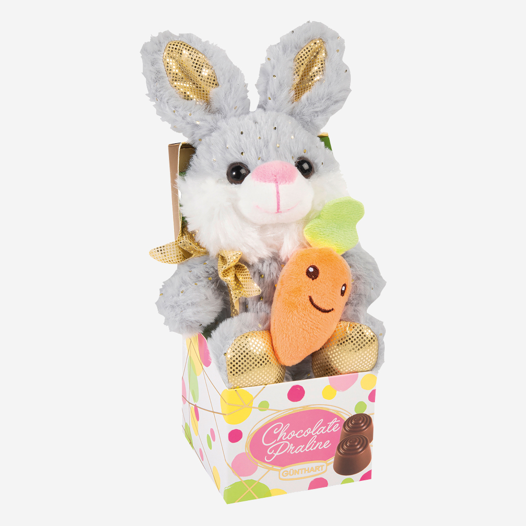 Pluszowy Zajączek Wielkanocny + 6 Pralin