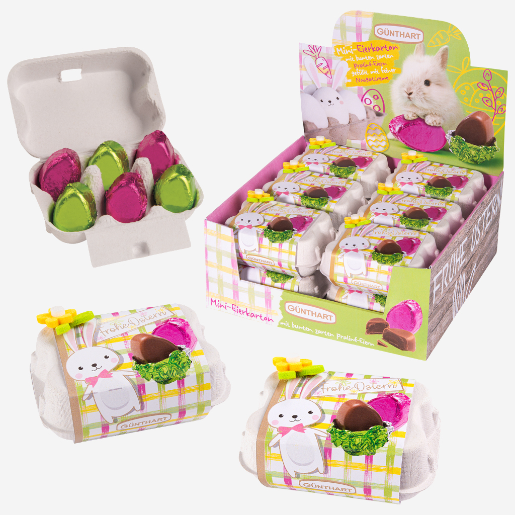 Wielkanocna Wytłaczanka z Pralinami w Kształcie Jajek