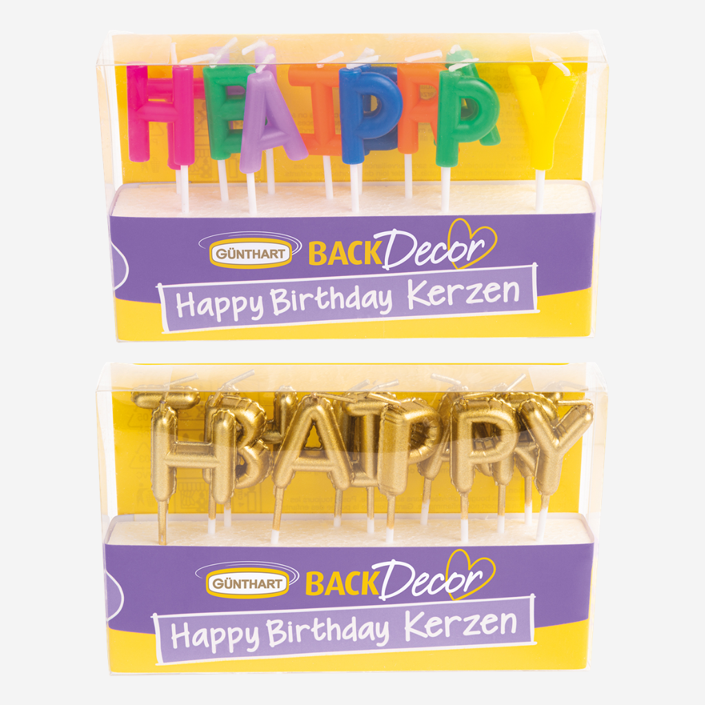 Świeczki Urodzinowe Happy Birthday